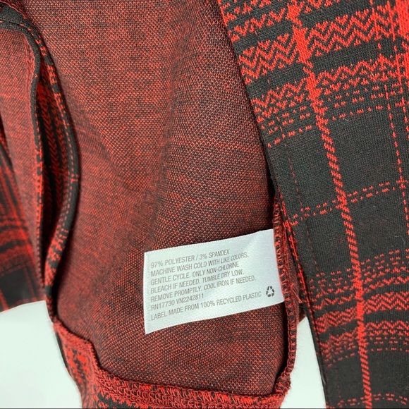 Wild Fable Red & Black Plaid Blazer Size Small - Picture 4 of 6